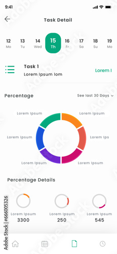 Pomodoro Planner, Organizer Timer, Daily Productivity and Task Manager Mobile App UI Kit Template