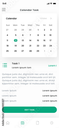 Pomodoro Planner, Organizer Timer, Daily Productivity and Task Manager Mobile App UI Kit Template
