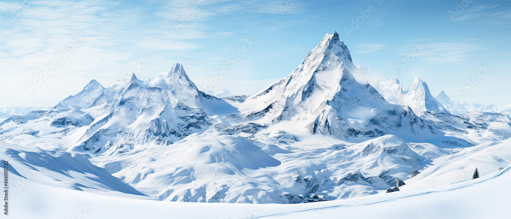 landscape in the winter , artwork graphic design illustration