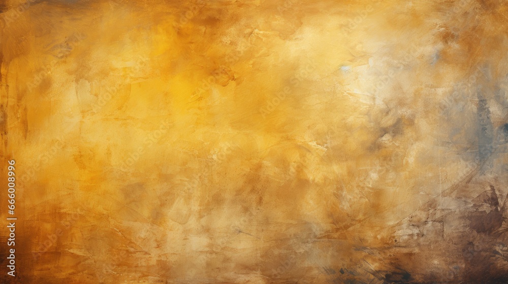 The aged yellow watercolor background whispers stories from history, painted in a palette of classic elegance. Watercolor old yellow color background texture.