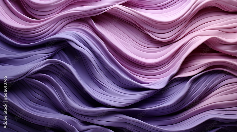 Fototapeta premium Vibrant hues of lilac and purple dance in an abstract display, drawing the eye closer to the intricate details of the fabric, evoking a sense of wonder and mystery