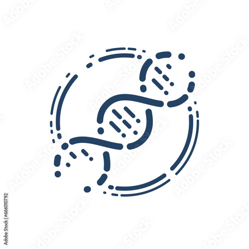 DNA strand vector simple li...