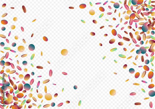 Holographic Confetti Invitation Transparent