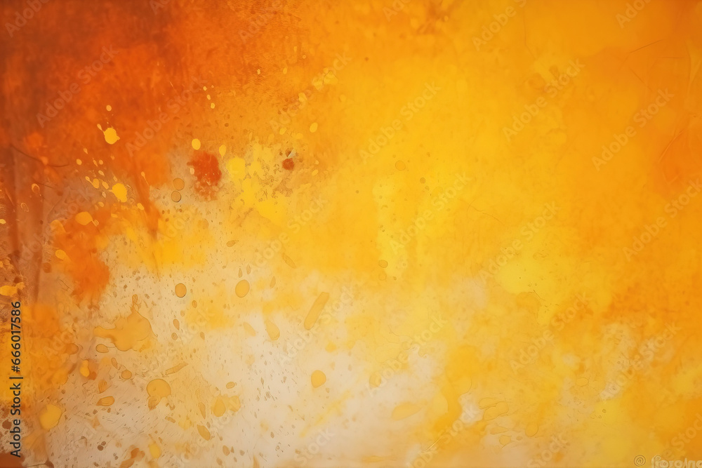 Vibrant Vintage Abstract Texture, Gradient Background, Yellow and Orange Watercolor Texture, Hand Drawn Watercolor Yellow Paint on Canvas