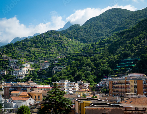 view of the mountains on the Amalfi Coast from Minori © Nandor Palfi