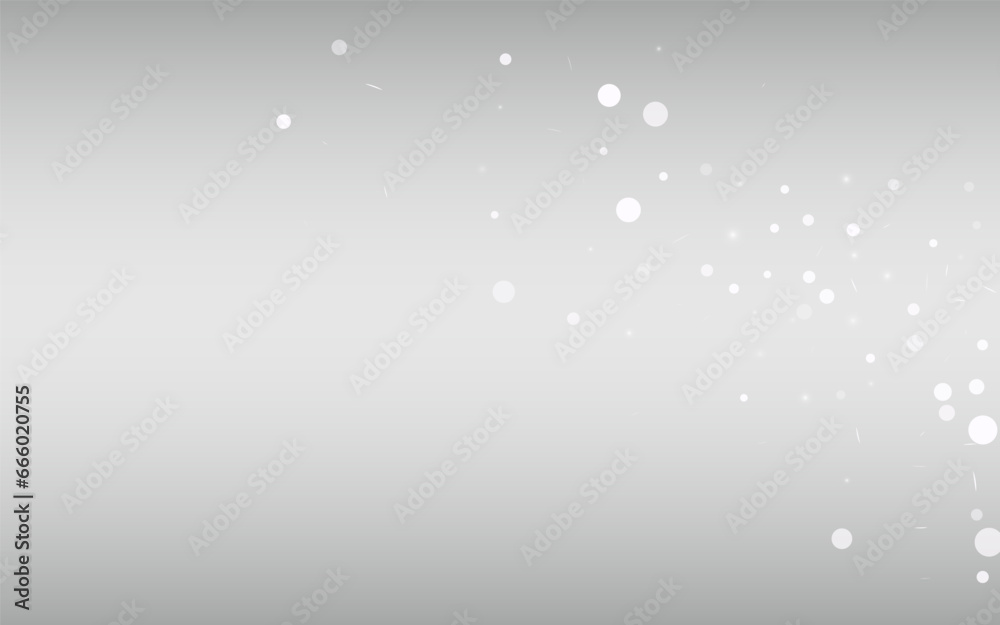 White Snow Vector Silver Background. Holiday