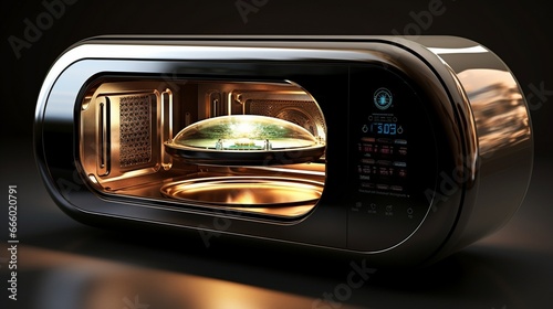 close up of a modern oven generated by AI