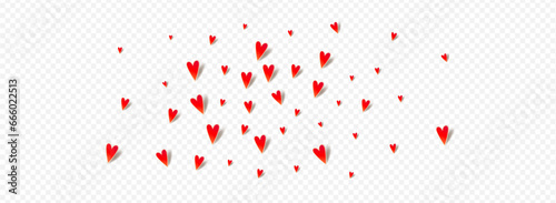 Pink Papercut Vector Panoramic Transparent