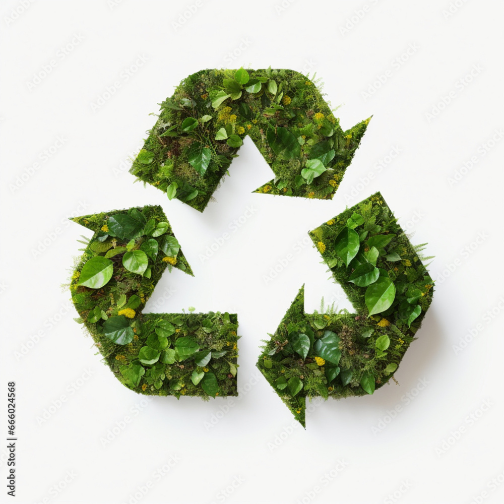 A universally recognized recycling symbol, comprising three chasing arrows forming a closed loop, symbolizing the importance of sustainable practices and the circular economy