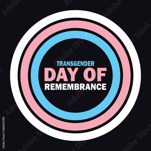 Transgender Day of Remembrance Vector illustration. Suitable for greeting card, poster and banner