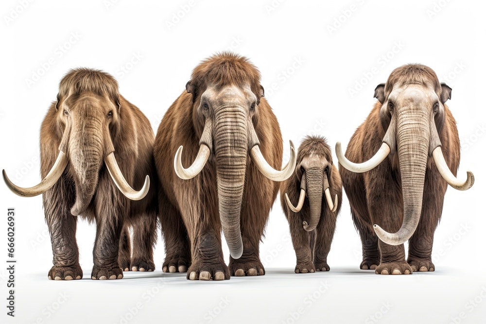 Photo & Art Print Photo of a herd of prehistoric elephants