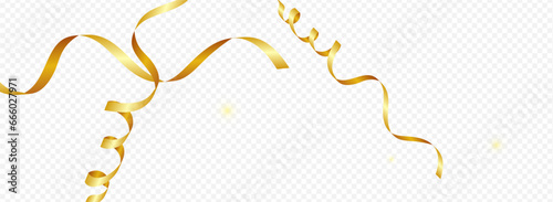 Yellow Confetti Abstract Vector Panoramic