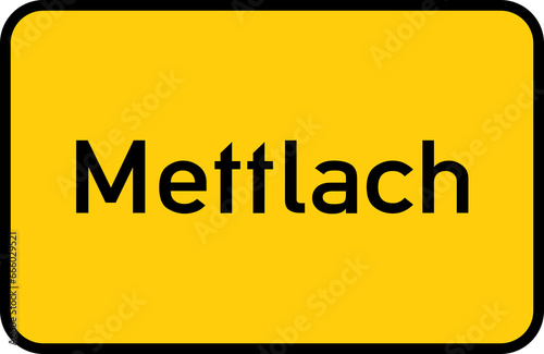 City sign of Mettlach - Ortsschild von Mettlach