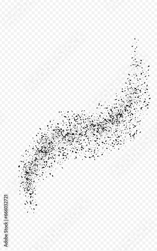 Sullen Confetti Vector Transparent Background.