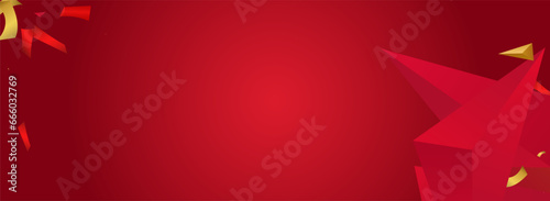 Chic Shapes Trendy Vector Pink Panoramic