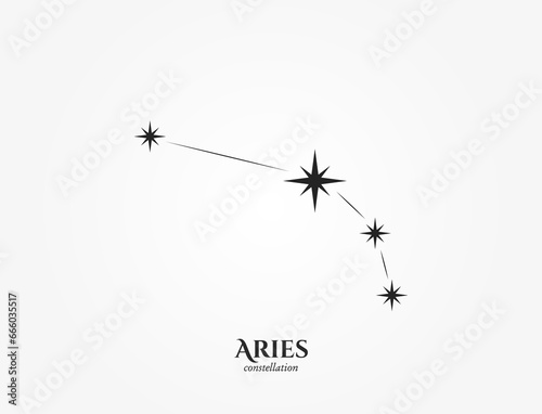 aries zodiac constellation. astrological and horoscope symbol