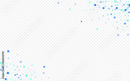 Blue Confetti Decoration Vector Transparent