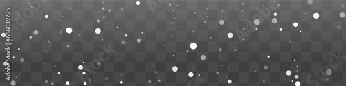 Gray Snowfall Vector Transparent Panoramic