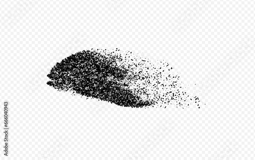 Gloomy Grit Vector Transparent Background. Sullen