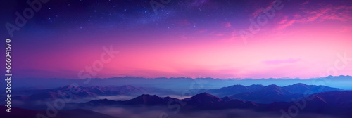 gradient backdrop reminiscent of a cosmic twilight, where the dark expanse of space gradually blends into the radiant colors of distant stars.
