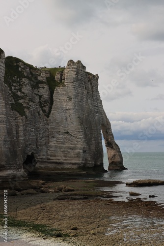 cliffs of Etretat in Normandy, France 