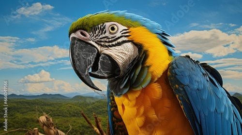 Blue and Yellow Macaw in Pantanal, Brazil