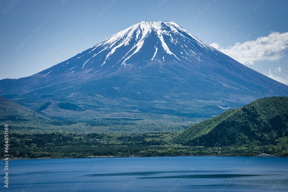 浩庵キャンプ場からみた富士山