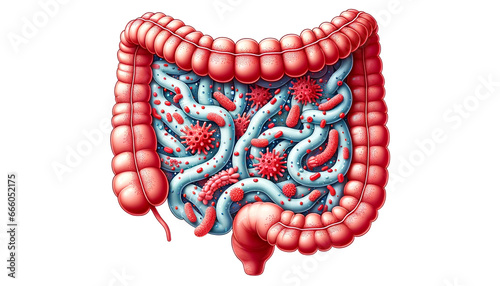 SIBO. Impact of Bacterial Overgrowth in the Human Digestive System: A Detailed Vector Exploration