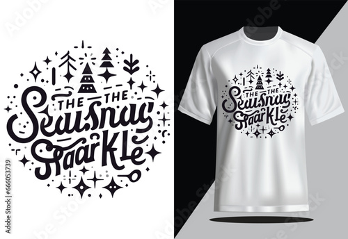 Tis the Season to Sparkle Christmas T-shirt design