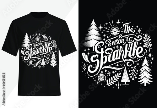 Tis the Season to Sparkle Christmas T-shirt design