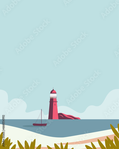 Coast of France travel poster