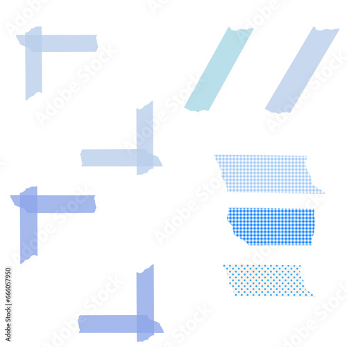 Blue masking tape