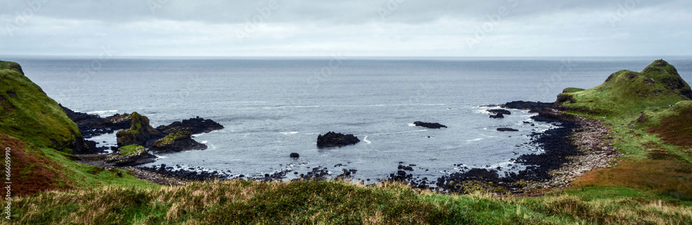 Giant's Causeway, an area of about 40,000 interlocking basalt columns in Northern Ireland Giant's Causeway, an area of about 40,000 interlocking basalt columns in Northern Ireland