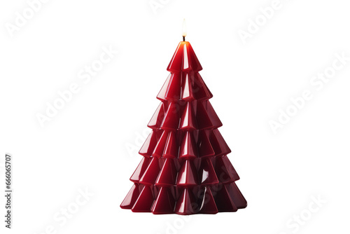 Christmas Candle Geometry Illuminating Treeshaped Charm photo