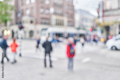 Blurred background of street