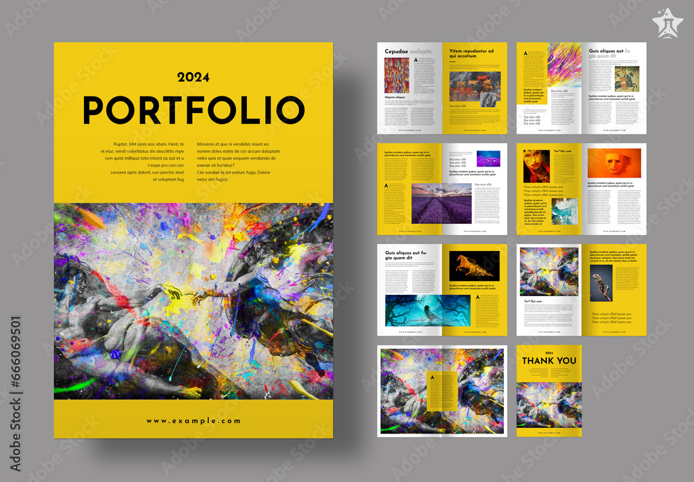 Portfolio Stock Template Adobe Stock