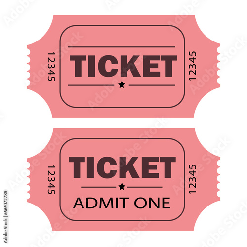 Ticket, tickets admit one 