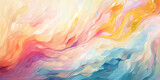 Abstract pastel-colored flowing art background