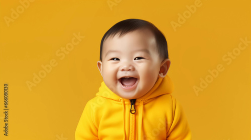 Portrait of a happy asian baby