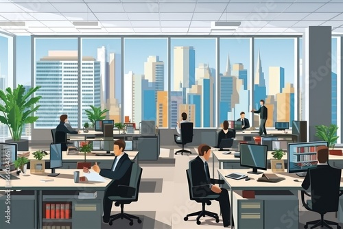 Happy Freelancers Working Together in a Productive Atmosphere