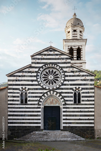 Church of St. Andrew in Levanto town, Liguria, Italy
