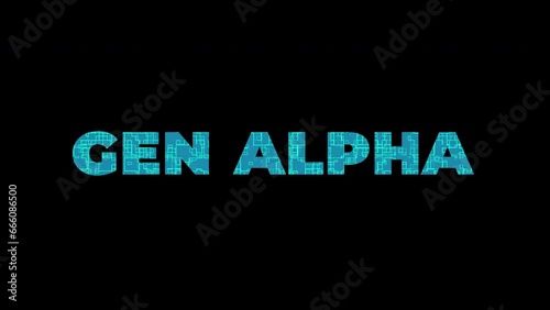 gen alpha text animation