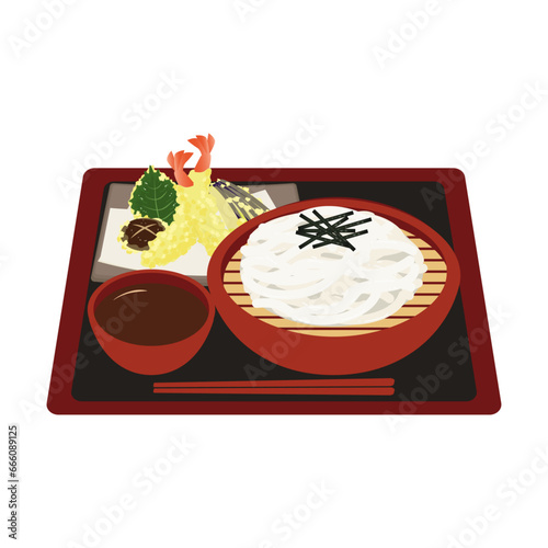 天ざるうどん