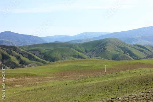 Beautiful green mountains. Khizi. Azerbaijan.