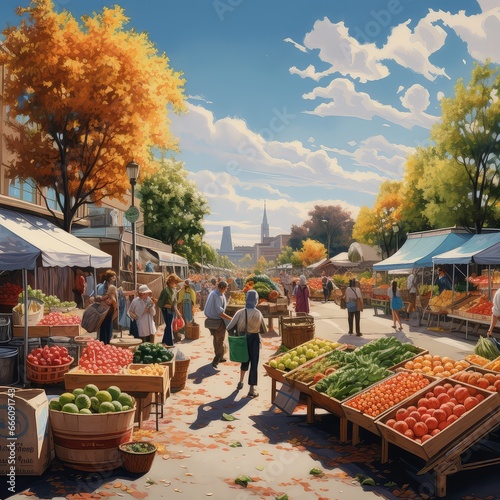 Cozy Farmers Market Gathering with Local Delights

