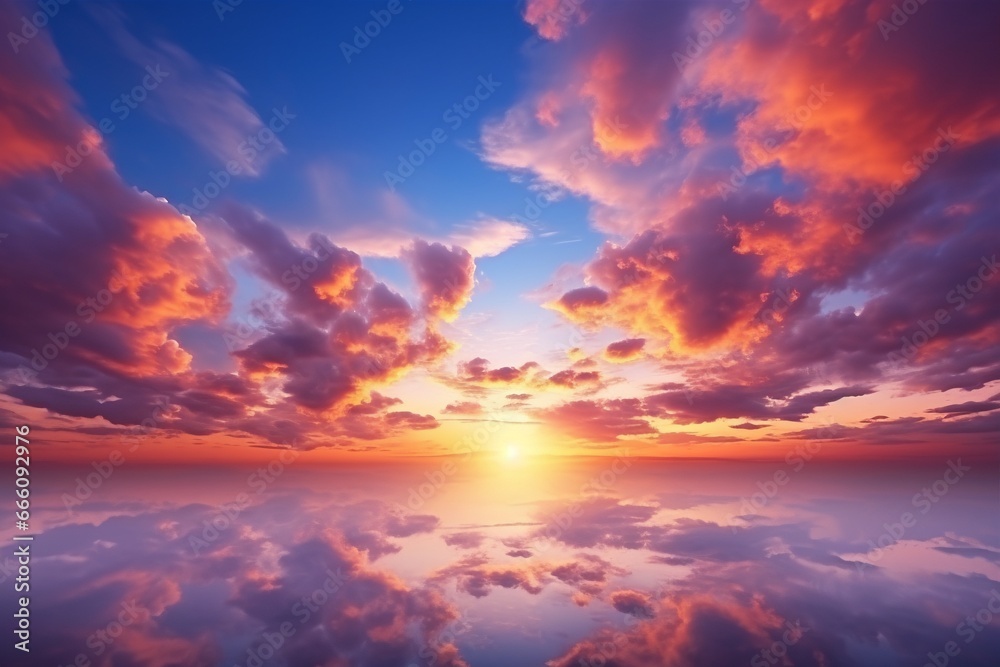 As the sun sinks below the horizon, a spectacular sunset unfolds, setting the sky ablaze with a stunning array of colors—an awe-inspiring and vivid sunset vista. Created with generative AI tools As the sun sinks below the horizon, a spectacular sunset unfolds, setting the sky ablaze with a stunning array of colors—an awe-inspiring and vivid sunset vista. Created with generative AI tools