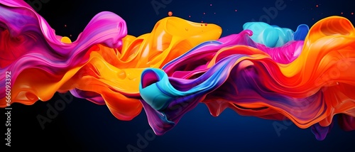 Abstract colorful fluid background