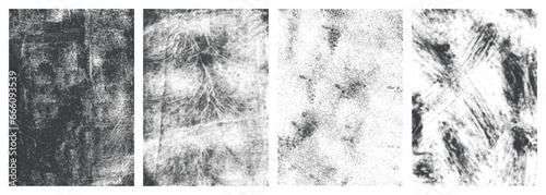 Scratched surfaces set textures monochrome