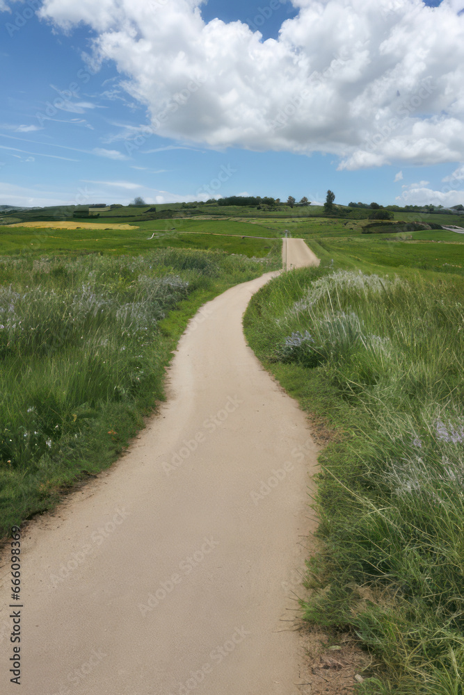 road in the field