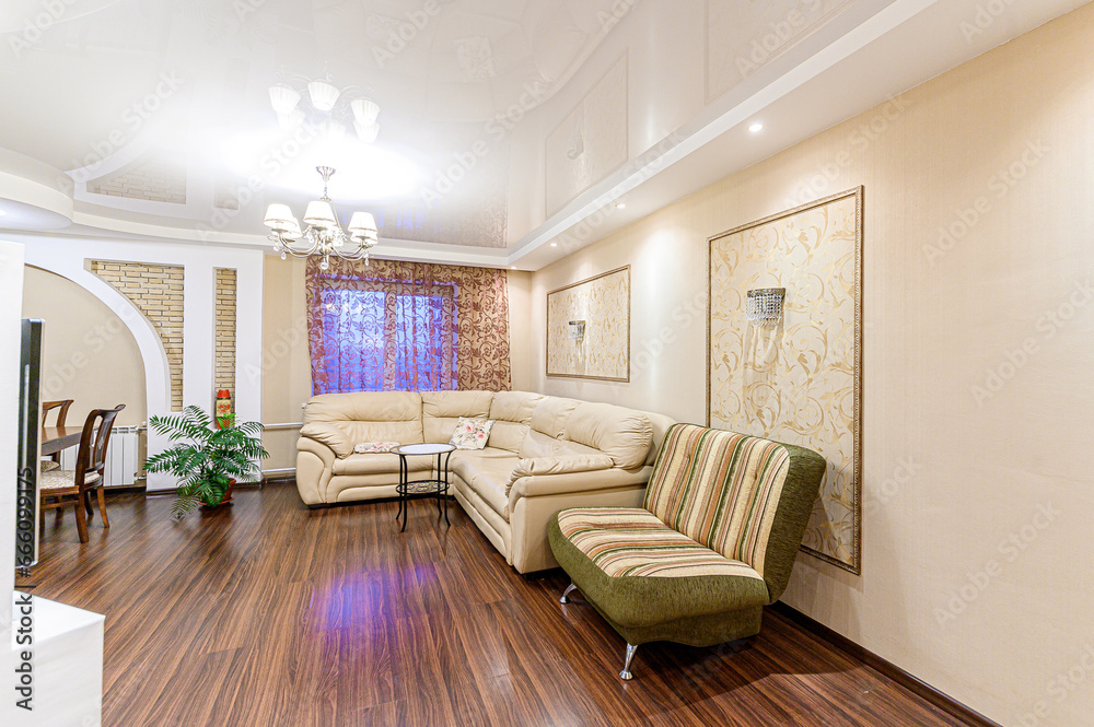 Fototapeta premium interior apartment living room with sofa